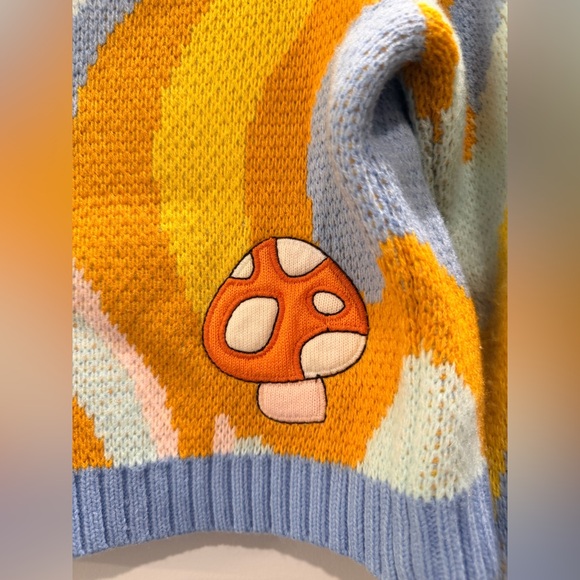 House of Sunny Colorful Mushroom and Daisy Jacket - Picture 5 of 5